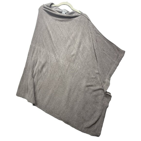 Barefoot Dreams Cozychic Ultra Lite Poncho Women One Size Plus Tan Neutral Comfy - Picture 1 of 7